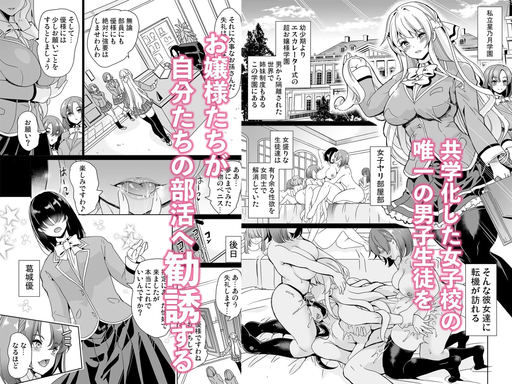 女子ヤリ部屋部の男根    〜痴女ハーレム〜  総集編 画像1